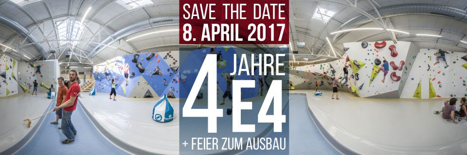 4 Jahre Boulderhalle E4