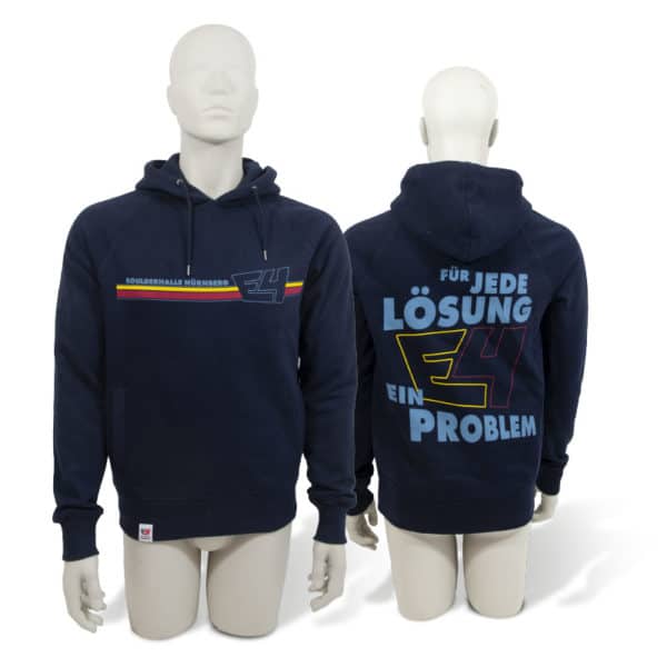 E4 Hoodie Stripes Navy für jede Lösung ein Problem